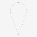 375 Gold Singapore Link Necklace with 0.08Ct Lab Grown Diamond