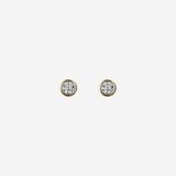 375 Gold Light Point Earrings with 0.1ct Lab Grown Diamonds