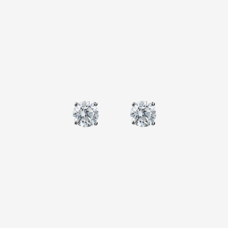 Boucles d'oreilles Light Point en or blanc 375 avec diamants cultivés en laboratoire de 0,8 ct