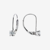 375 White Gold Pendant Earrings with 0.5ct Lab Grown Diamonds