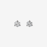 Orecchini Punto Luce Oro Bianco 375 con Diamanti Lab Grown 0.5Ct