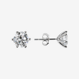 375 White Gold Light Point Earrings with 1.5Ct Lab Grown Diamonds