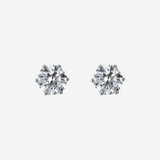 Boucles d'oreilles Light Point en or blanc 375 avec diamants cultivés en laboratoire 1 carat