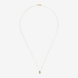 Marquise Necklace in 375 Yellow Gold with Lab Grown Diamonds 0.009ct