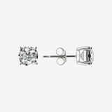 375 White Gold Light Point Earrings with 0.1ct Lab Grown Diamonds