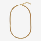 Collana Maglia Popcorn in Argento 925 placcato Oro Giallo 18Kt