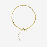 Daisy Chain Bracelet in 18Kt Yellow Gold Plated 925 Silver