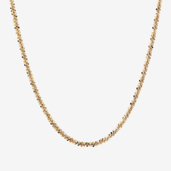 Daisy Chain Necklace in 18Kt Yellow Gold Plated 925 Silver