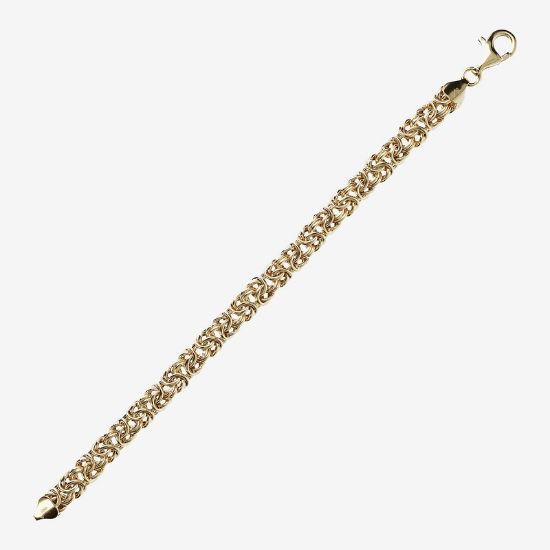 Byzantine Mesh Bracelet in 18Kt Yellow Gold plated 925 Silver