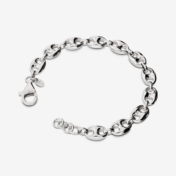 Bracciale Maglia Marina in Argento 925 placcato Platino