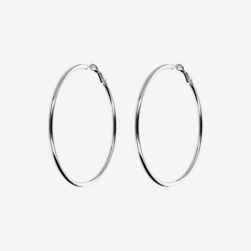 Shiny Hoop Earrings