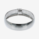 Omega bracelet in platinum-plated 925 silver