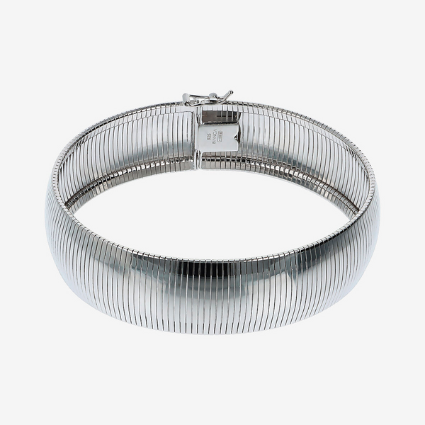 Bracelet Omega en argent 925 platiné