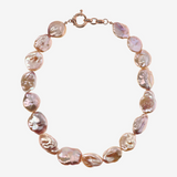 Choker Necklace in 18Kt Rose Gold Plated 925 Silver with Multicolor Freshwater Pearls (18/20 mm)