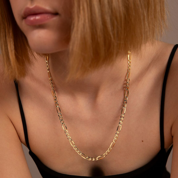 9 Carat Gold Figaro Chain Necklace