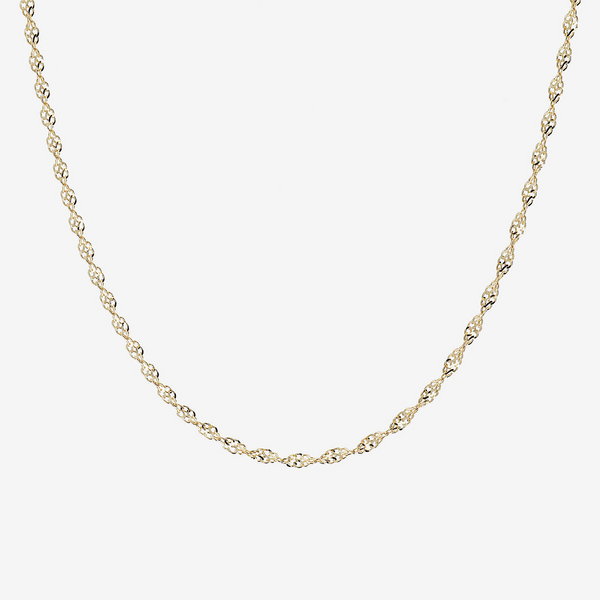 9 Carat Gold Singapore Chain Necklace