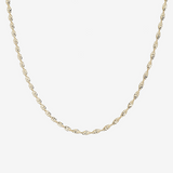 Singapore Long Chain Necklace 9 Carat Gold