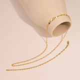 Singapore Long Chain Necklace 9 Carat Gold