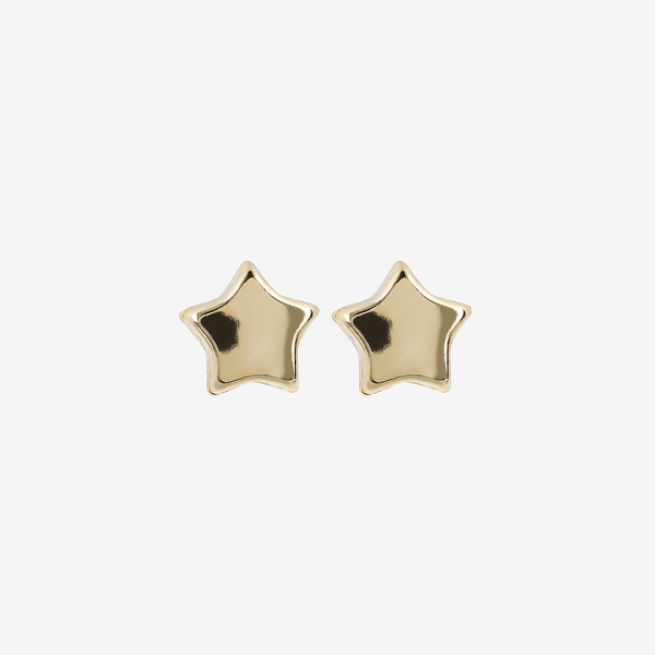 Stud Earrings with 9 Carat Gold Star