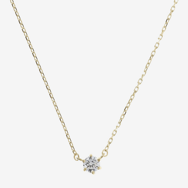 Forzatina Chain Necklace with 9 Carat Gold Point of Light Pendant