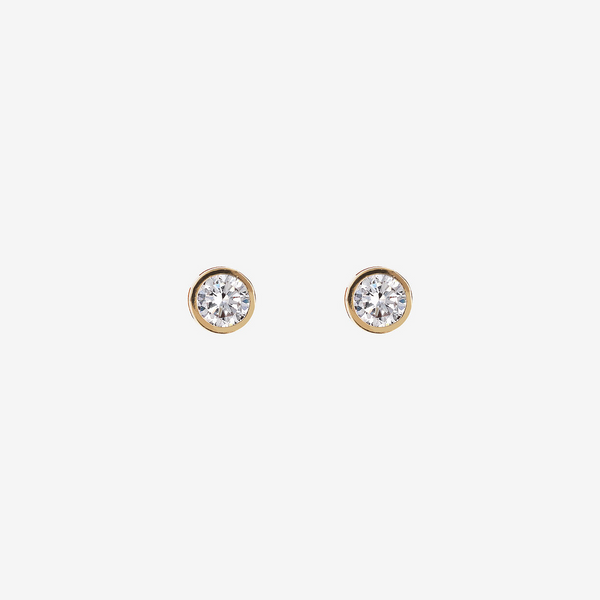 Boucles d'oreilles Point Lumineux en Or 375 avec Zircons Cubiques