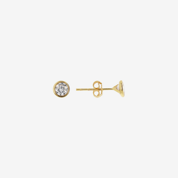 Light Point Earrings in Cubic Zirconia 375 Gold