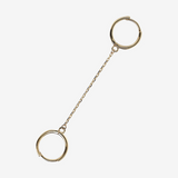 375 Gold Double Hoop Earring