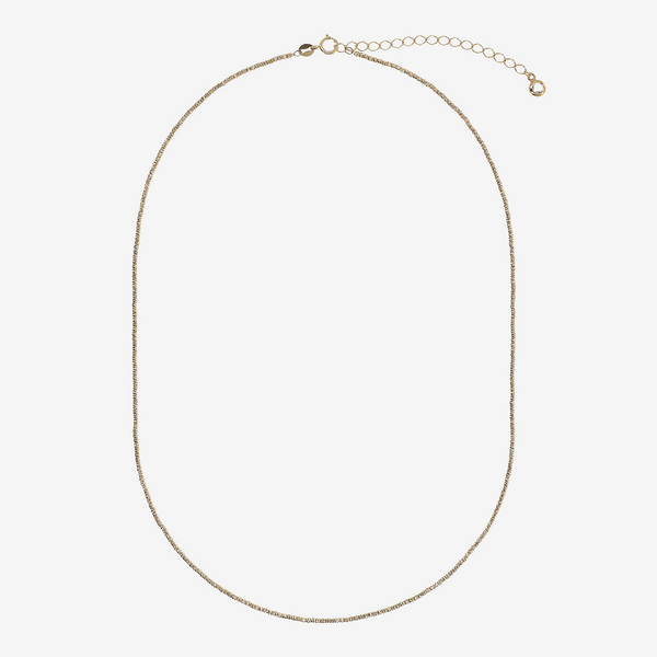 375 Gold Microbead Choker Necklace