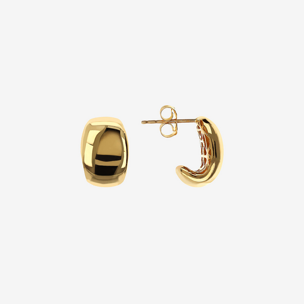 375 Gold Pepita Lobe Earrings