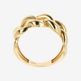 Gold 375 Curb Chain Ring